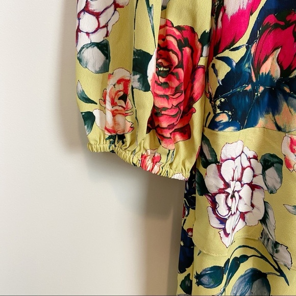 NWT Willow & Clay Ruffle Floral Maxi Dress - Picture 4 of 13